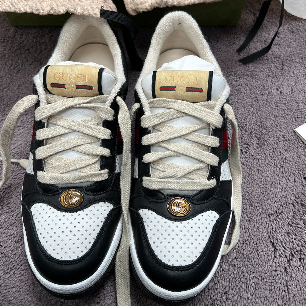 Women's GUCCI Screener Sneakers in Black Size 37